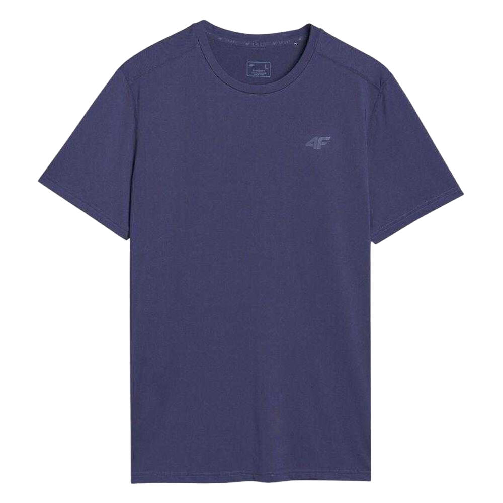 Maglietta Logo Uomo 4F Blu Navy 2/4