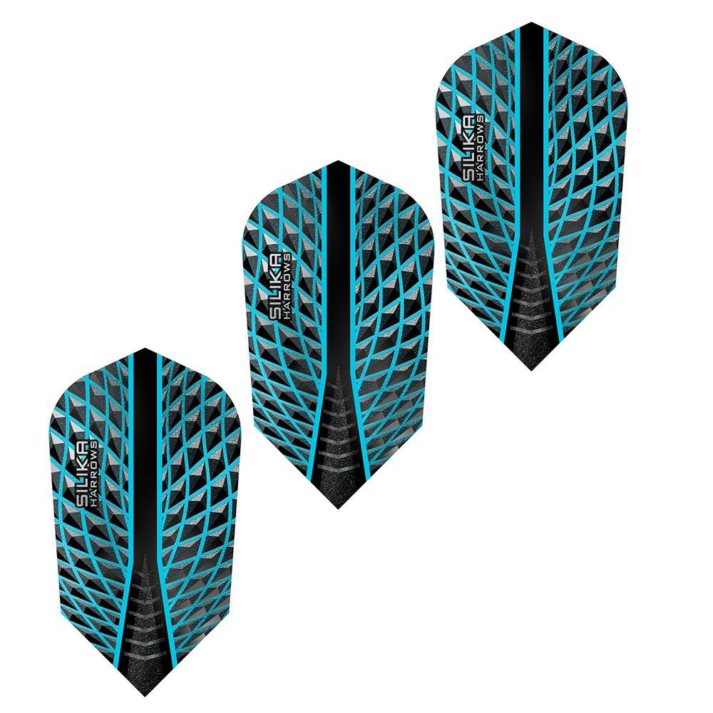 Harrows - Ailettes De Fléchettes Silica (noir / Bleu) - Tige De Flechette - Bleu|noir - Taille Unique - Decathlon