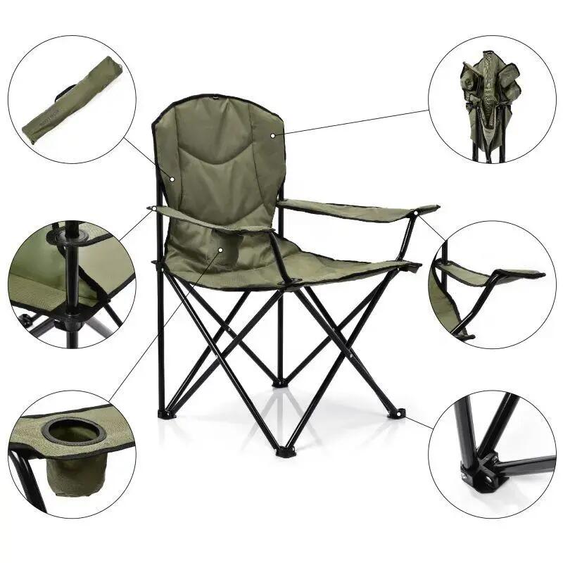 Sedia Pieghevole Meteor Hiker Verde 2/6
