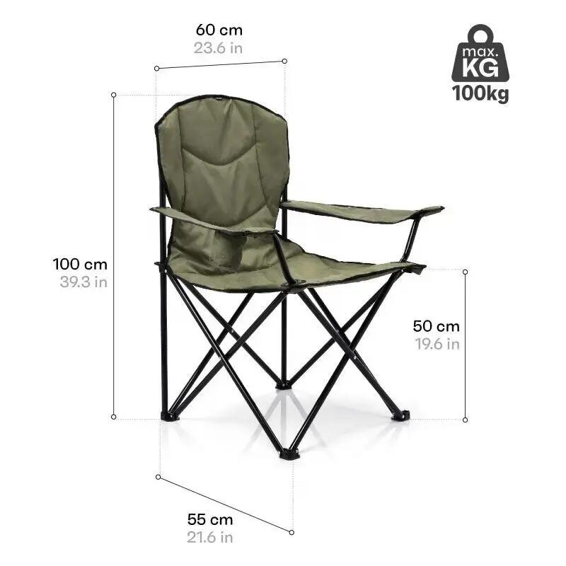 Sedia Pieghevole Meteor Hiker Verde 4/6