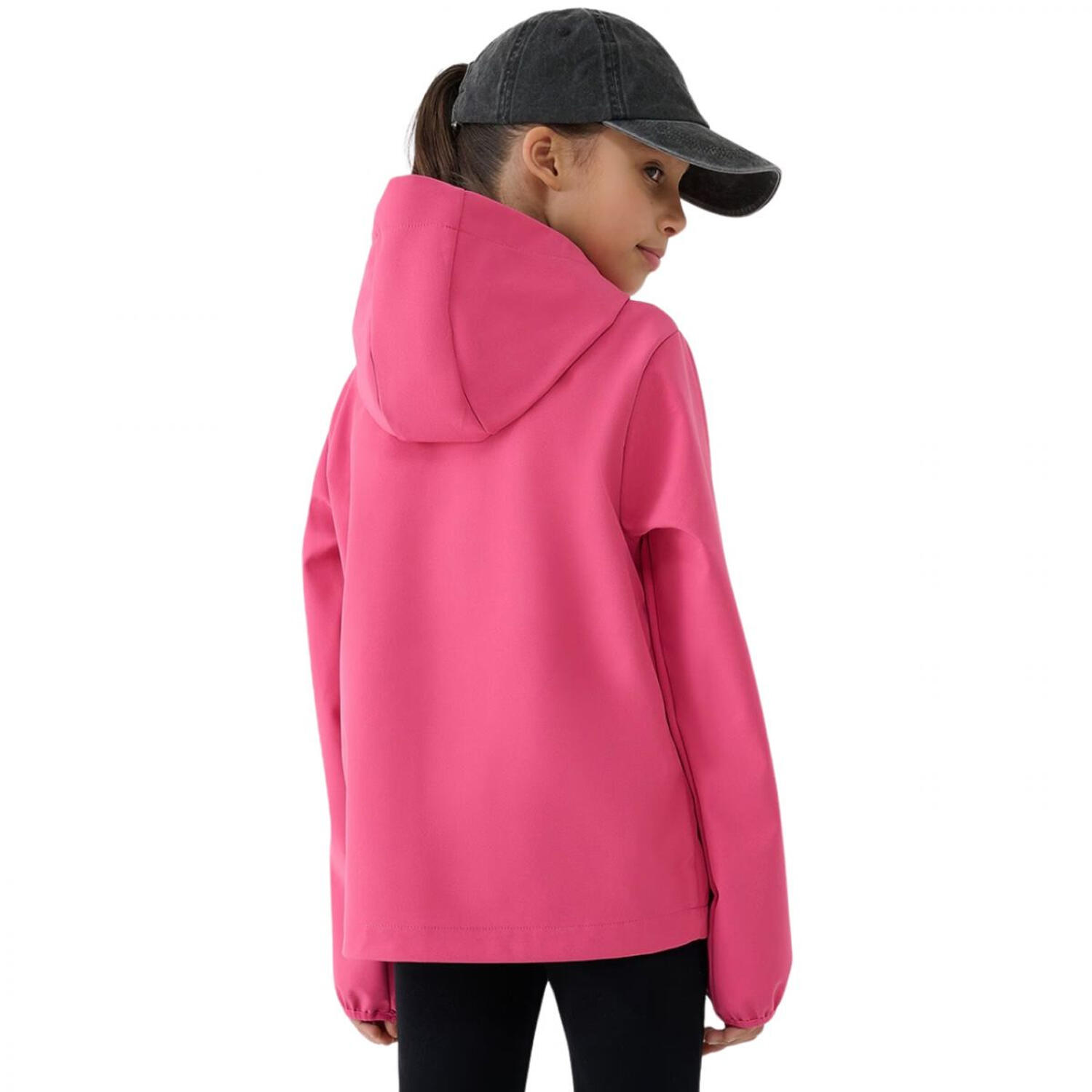 Chaqueta Softshell F305 de Resistente al Viento Niñas Rosa 3/5