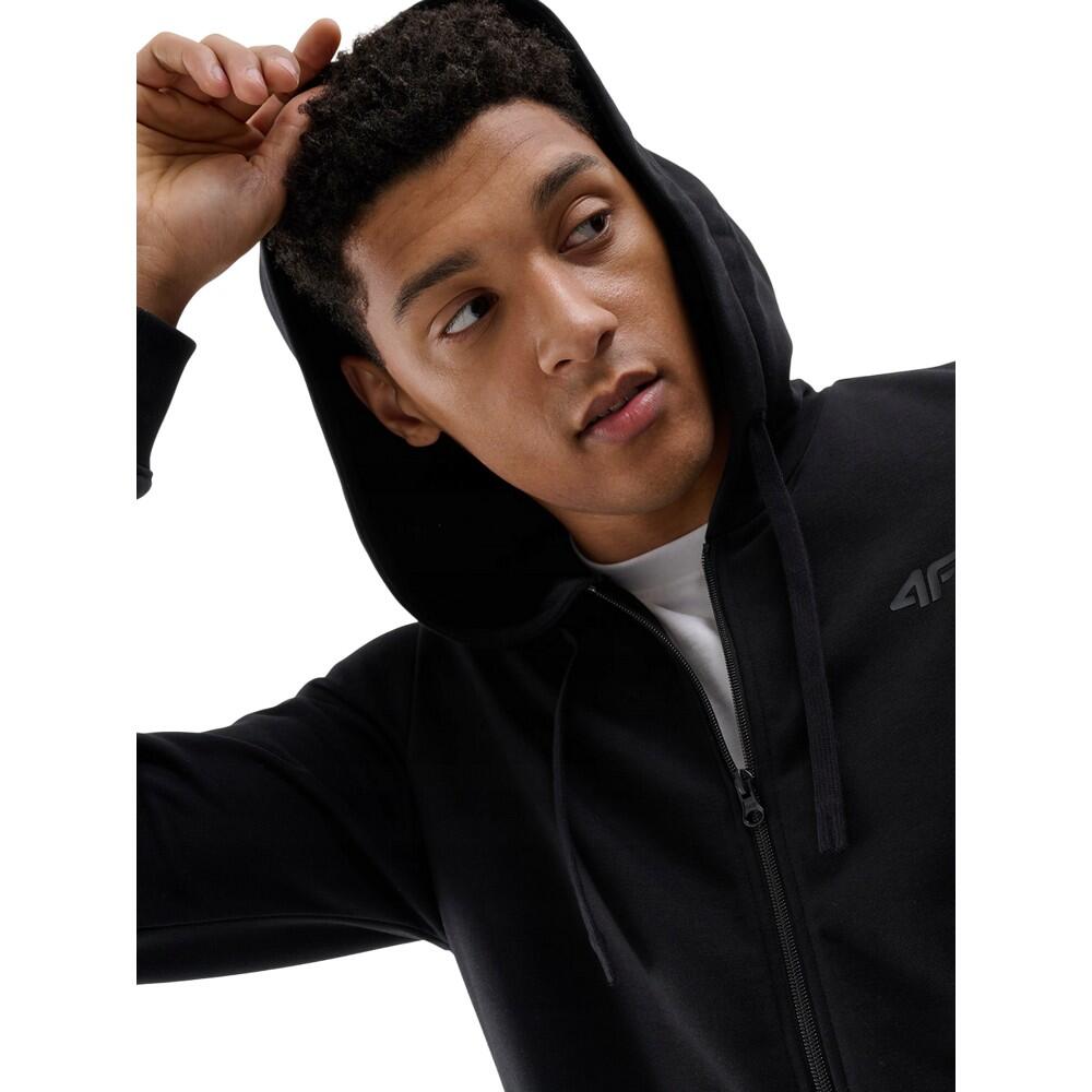 WMM00TSWSM1768 Felpa Con Cappuccio E Zip Intera Uomo 4F 4FWMM00TSWSM1768 Nero 4/5