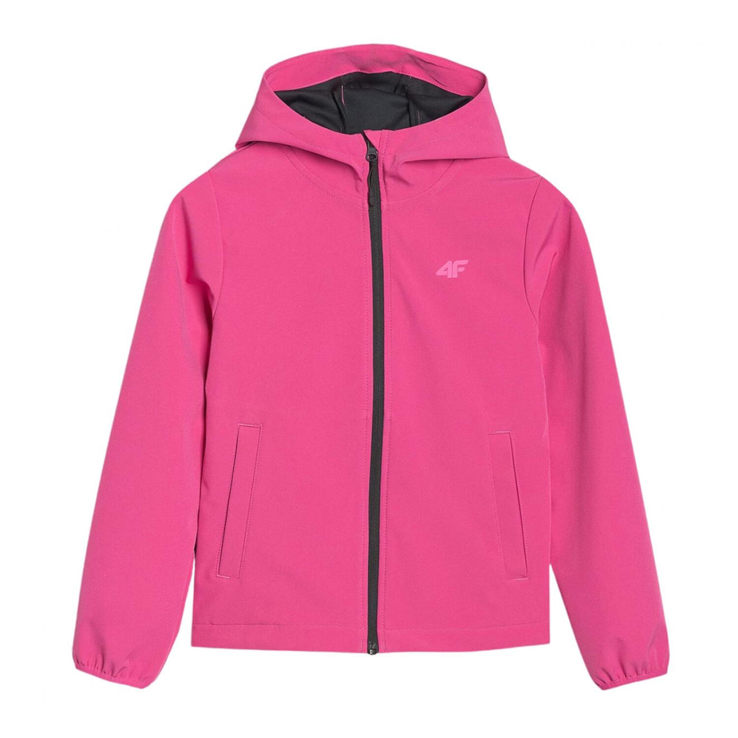 Chaqueta Softshell F305 de Resistente al Viento Niñas Rosa 2/5