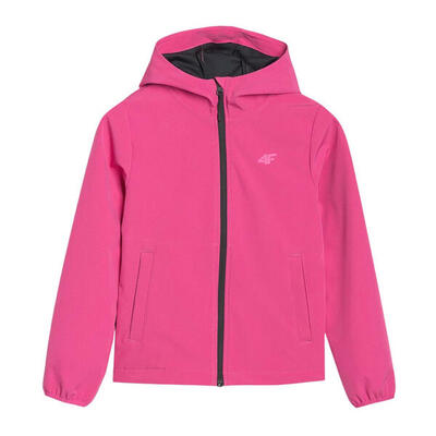 Meisjes f305 winddichte soft shell jas (roze)