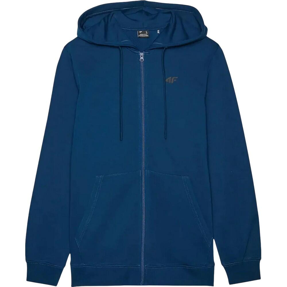 4F WMM00TSWSM1768 Casaco com capuz com fecho de correr para homem Azul / Verde