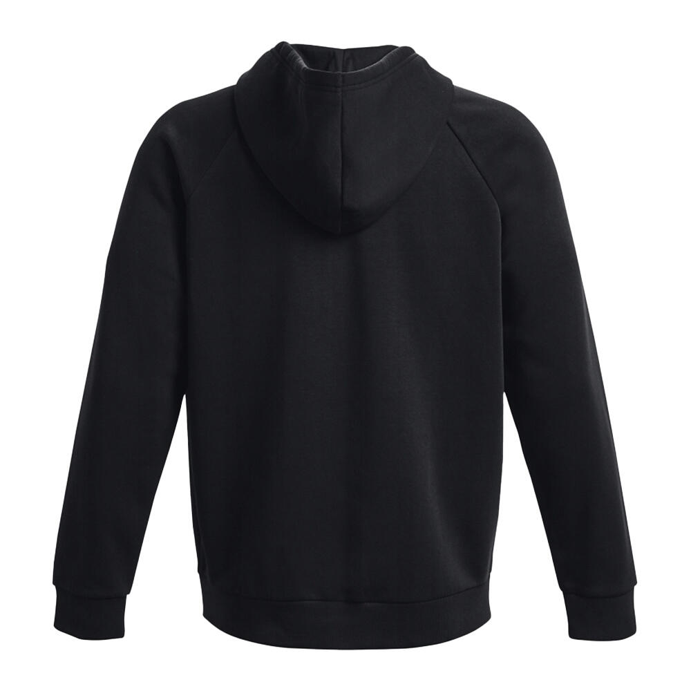 Felpa Con Cappuccio E Zip Intera Uomo Under Armour Sportstyle Rival Nero 3/7