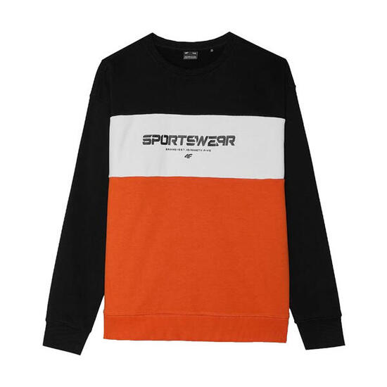 JWSS24TSWSM0923 Felpa Ragazzi 4F 4FJWSS24TSWSM0923 Nero Rosso