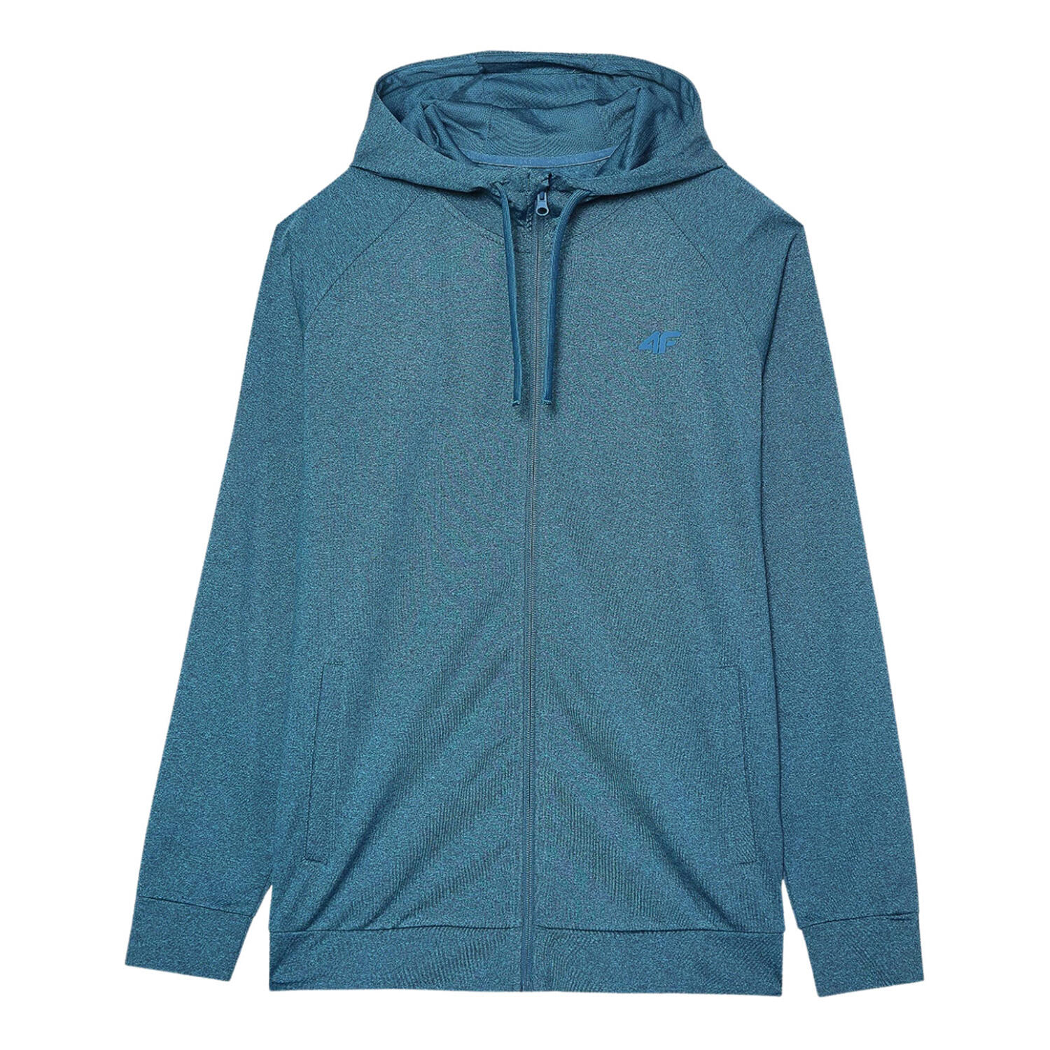 4F WAW24TFSWM404 Moletom com capuz com fecho de correr para homem Quick Dry Regular