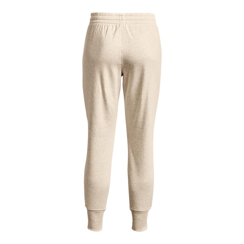 Pantaloni Da Jogging Donna Under Armour Rival Beige 3/6