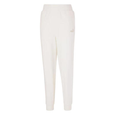 Dames ess+ geborduurde joggingbroek hoge taille (beige)
