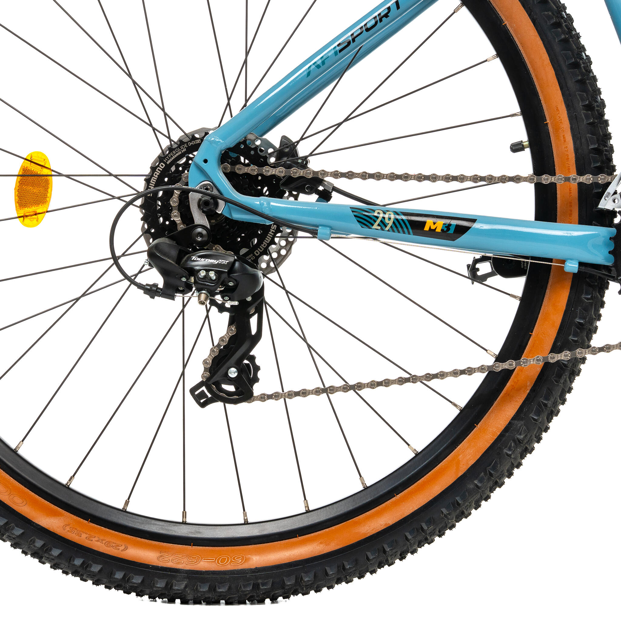 Vélo VTT Afisport M3 2025 - 29 pouces, taille S, bleu 7/7