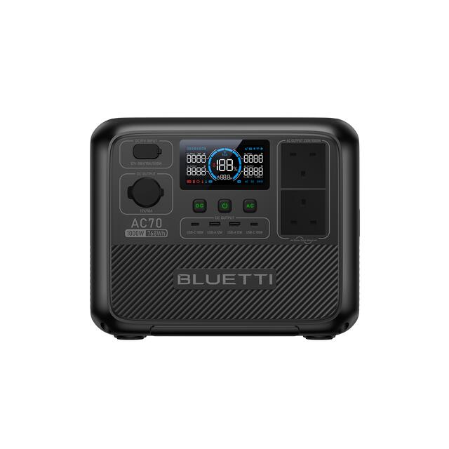BLUETTI BLUETTI AC70 Portable Power Station 1000W/768Wh LiFePO4 for Camping, Emergency