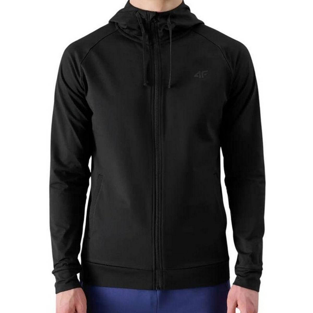 WSS25TFSWM512 Felpa Con Cappuccio E Zip Intera Uomo 4F 4FWSS25TFSWM512 Nero 4/5