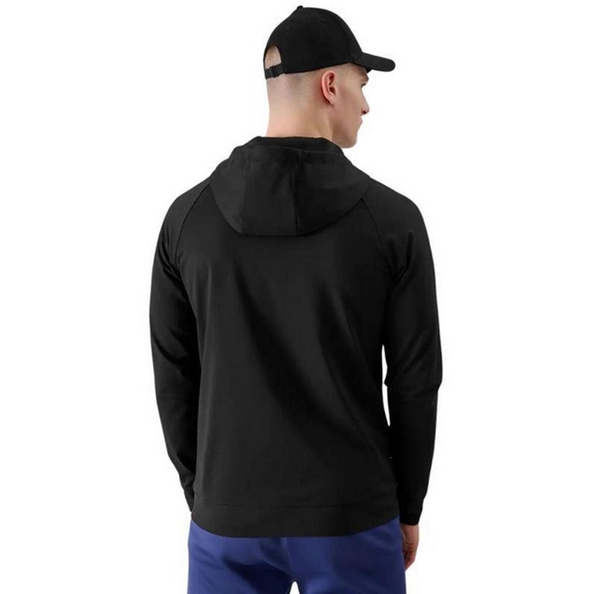 WSS25TFSWM512 Felpa Con Cappuccio E Zip Intera Uomo 4F 4FWSS25TFSWM512 Nero 3/5