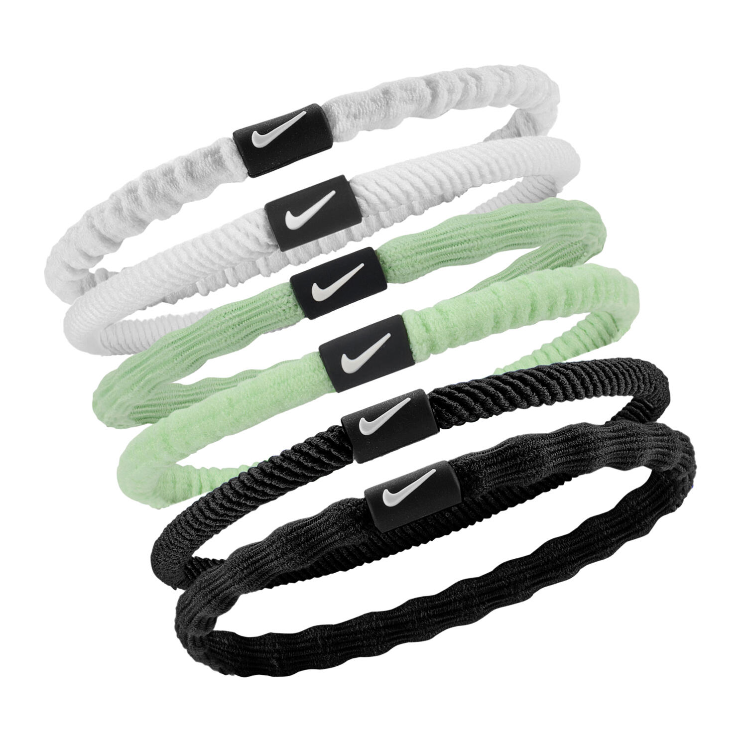 Diadema para el Pelo de Flex Pack de 6 Blanco, Verde, Negro 2/2