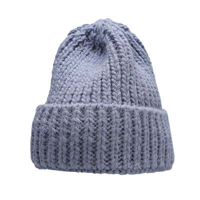 Dames h4z22 cad017 grof gebreide muts (denim)