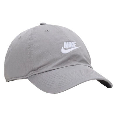 Club logo baseball cap (grijs-wit)