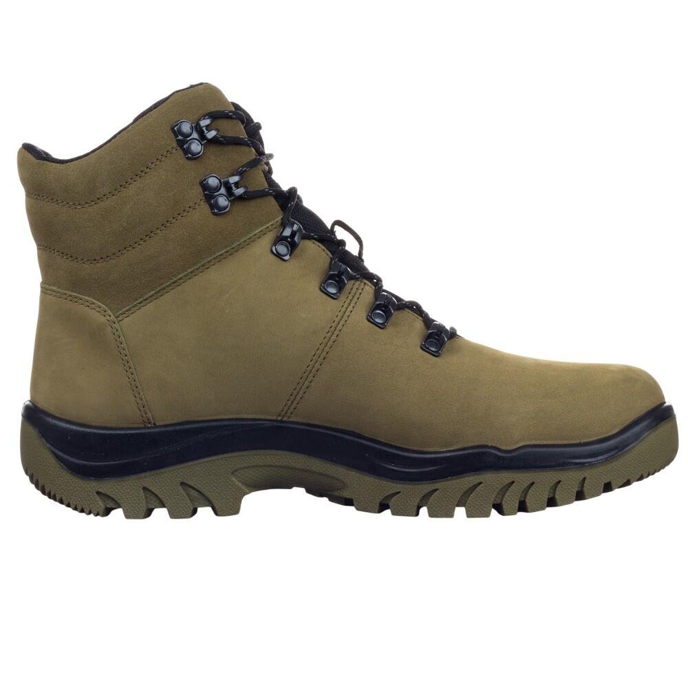 Botas de caminhada em pele H255 para homem (Verde) 4/6