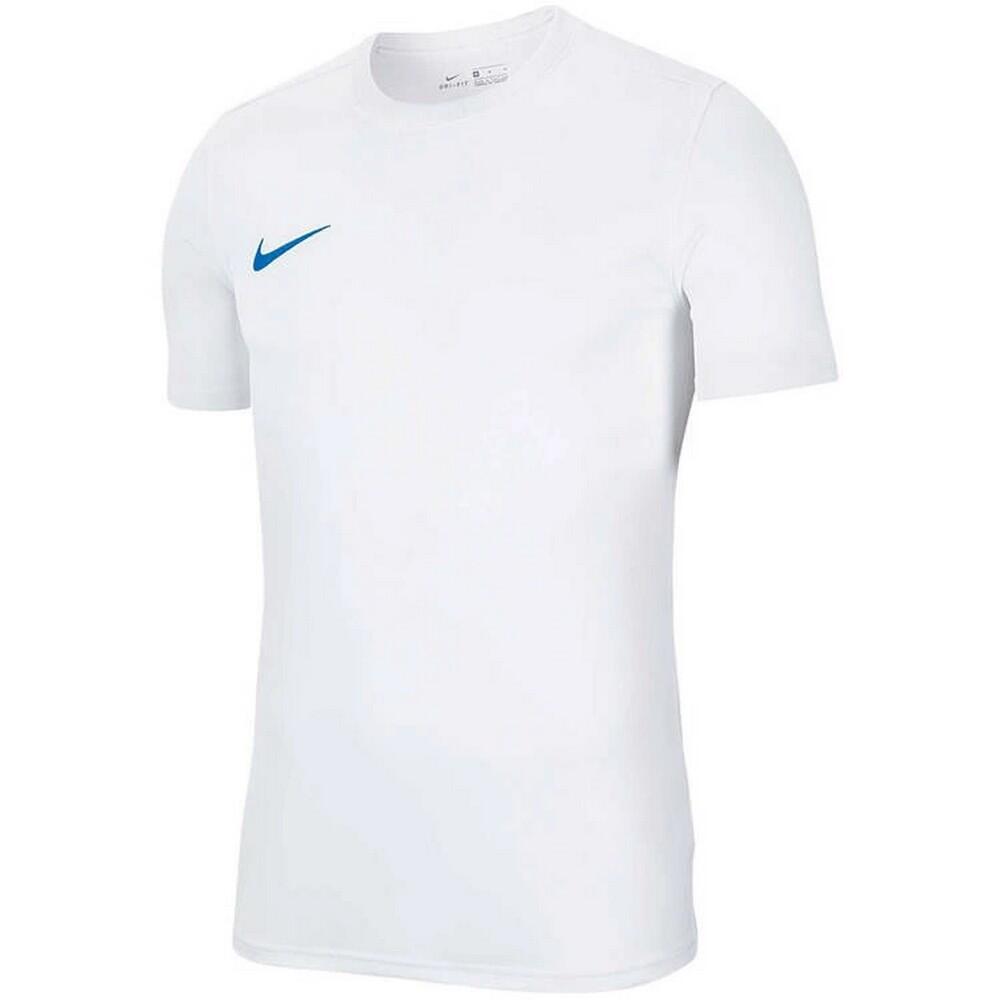 Nike - Maillot Manches Courtes Dry Park Homme (blanc / Bleu) - T-shirt Manches Courtes - Blanc|bleu - Decathlon