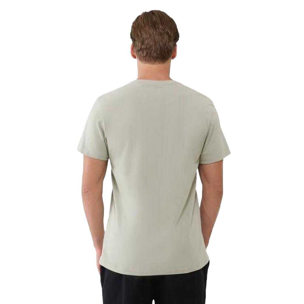 Camiseta Logotipo para Hombre Verde 3/4