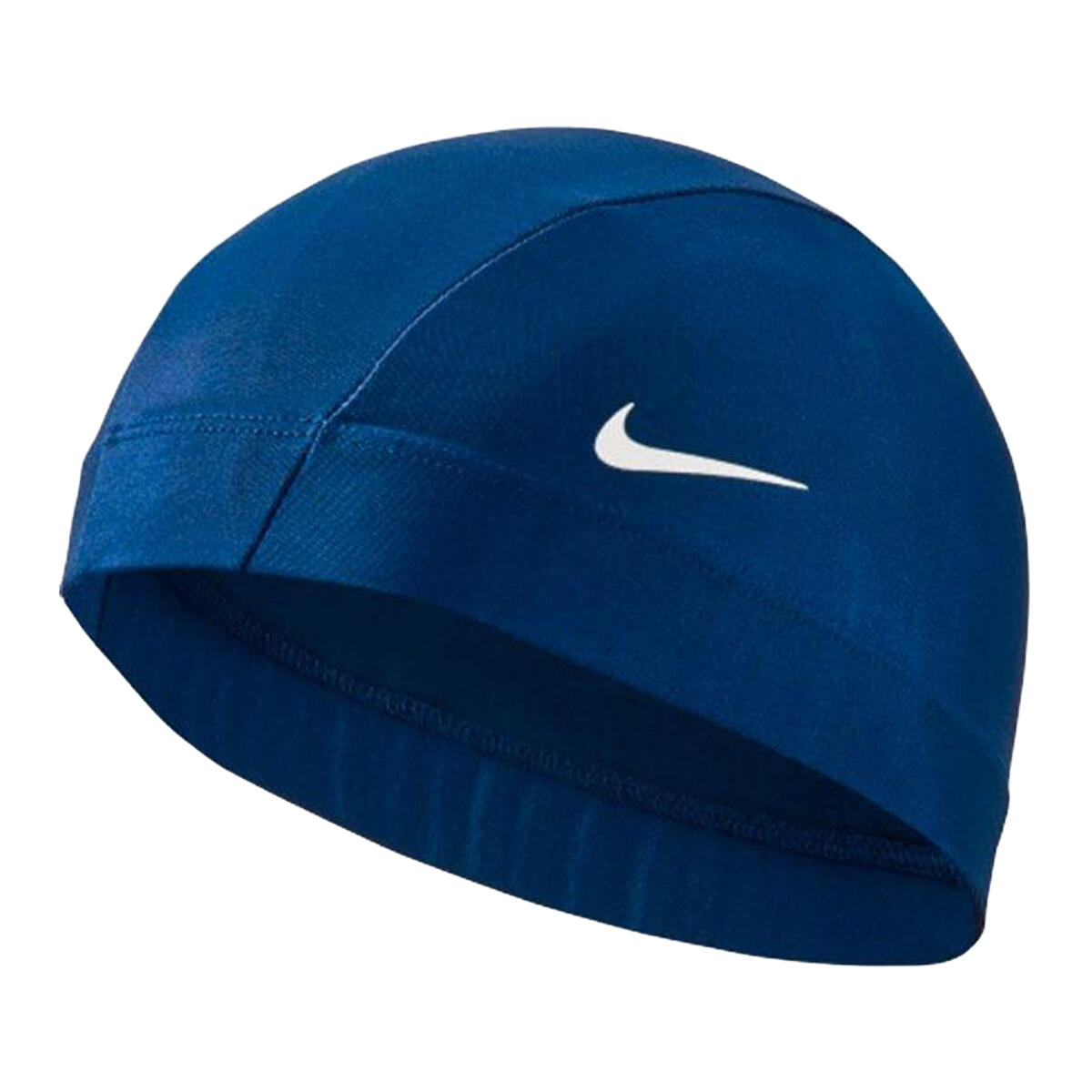 NIKE Touca de natação unissexo com logótipo Comfort para adultos Azul Marinho
