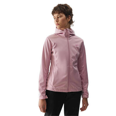 Dames wss24tsoff215 winddicht softshell jack (roze)