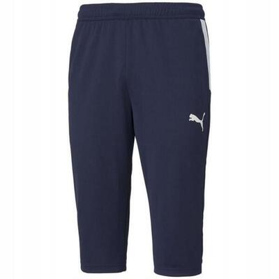 Heren teamliga 3/4 lange trainings joggingbroek (marineblauw)