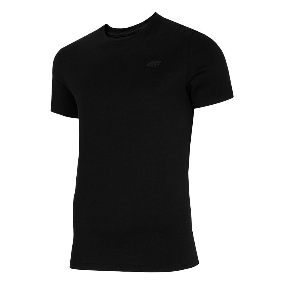 4F T-Shirt H4L22 Homem Preto