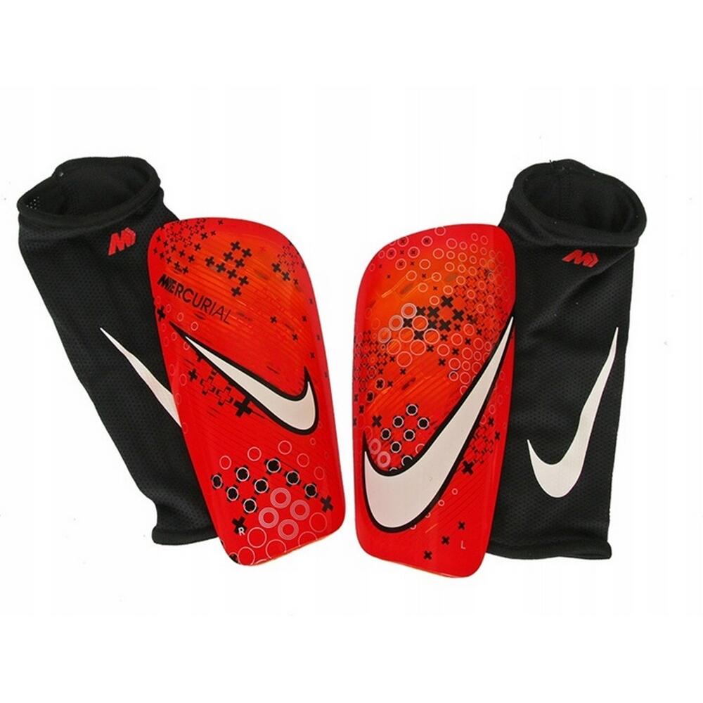 Schienbeinschoner "Mercurial Lite" Damen und Herren Schwarz/Rot L 2/2