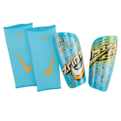 Espinilleras Mercurial Kylian Mbappe de Luz Fútbol para Adultos Unisex Azul