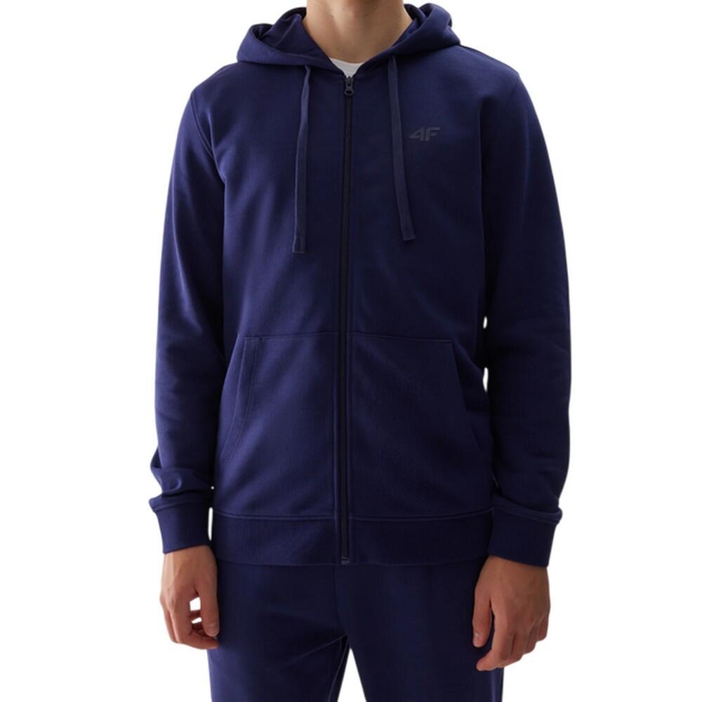 Heren WSS24TSWSM0951 Full Zip Hoodie (Marineblauw) 4/5