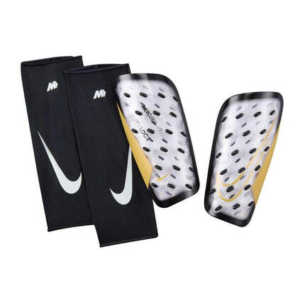 Protectores para Tíbia Mercurial Lite de SuperLock Fútbol Negro, Rosa