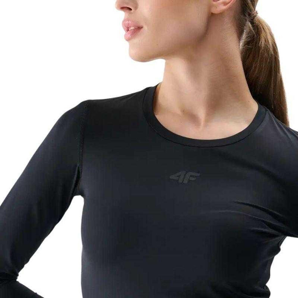 Maglietta Manica Lunga Donna 4F FNK F324 Nero 4/4