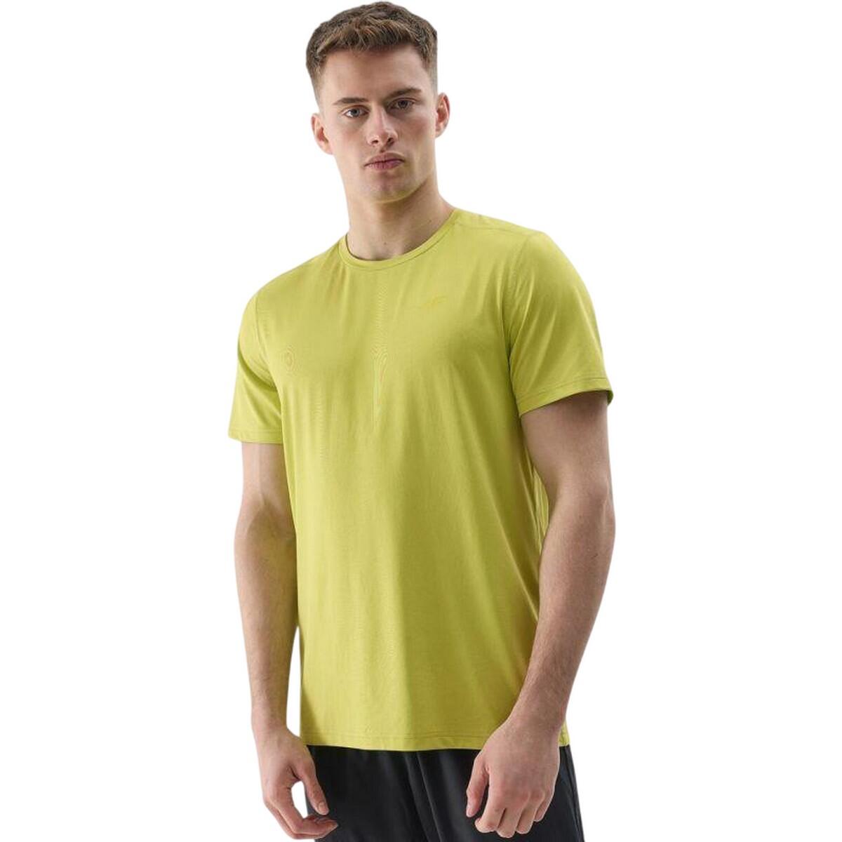 4F T-Shirt de treino regular WSS24TFTSM598 para homem Verde