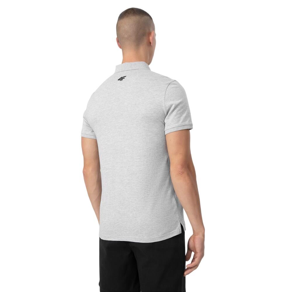 Heren H4L22 TSM355 Poloshirt (Grijs) 4/4