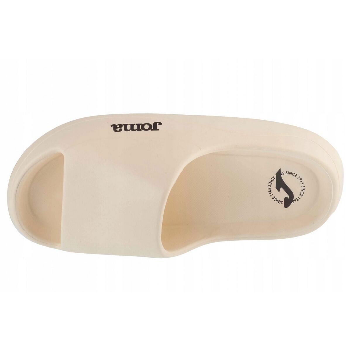 Chanclas Diseño Logotipo para Mujer Beige 3/4