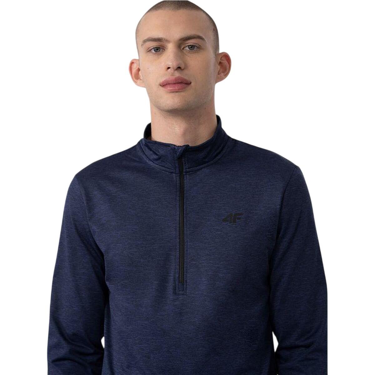 Heren AW23UBRUM036 Geborsteld Thermoactief Sweatshirt (Marineblauw) 3/3