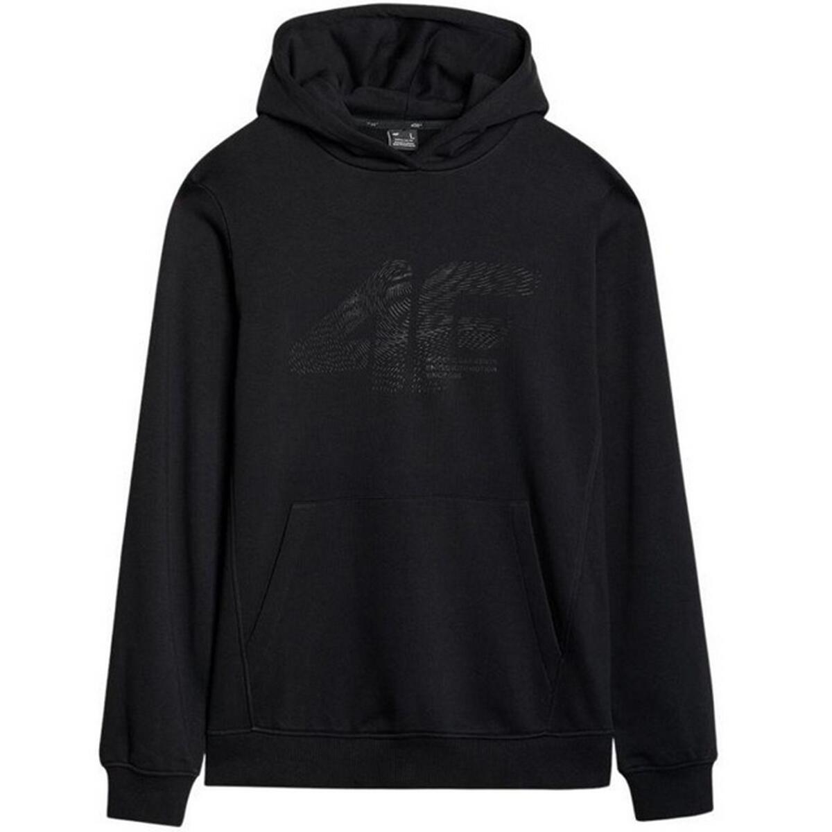 Felpa Con Cappuccio Logo Uomo 4F M1585 Nero 2/5