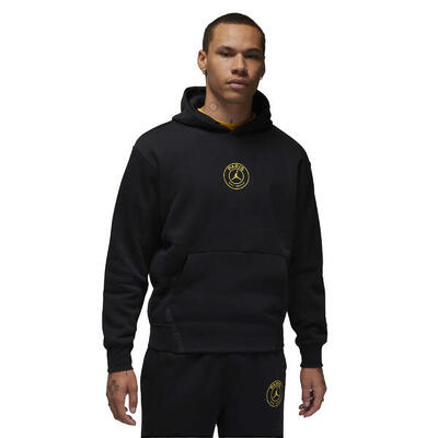 Felpa Con Cappuccio Paris Saint Germain FC Uomo Nike Jordan Nero