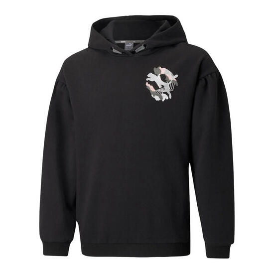 Felpa Con Cappuccio Bambini Puma Alpha Nero