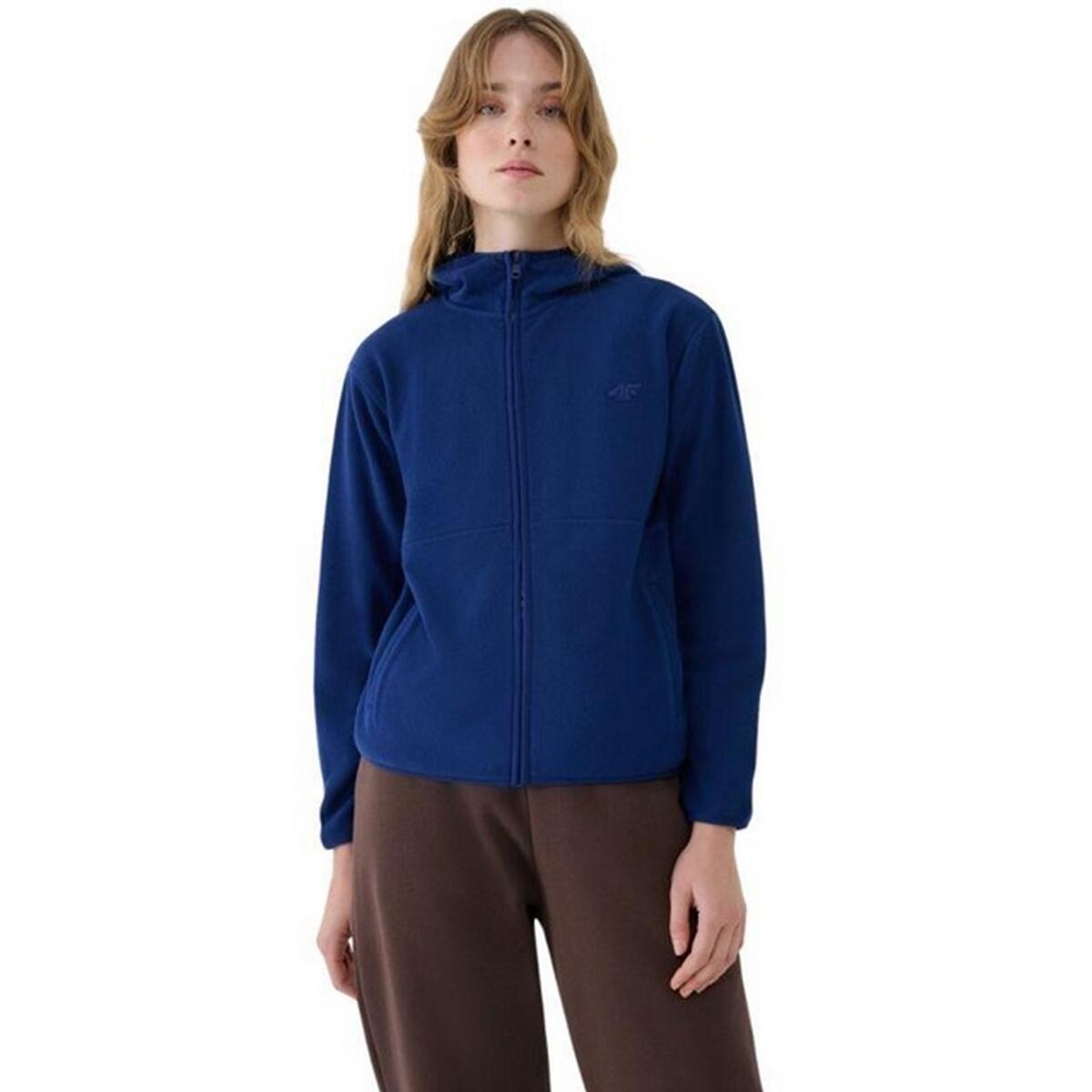 Dames F323 Full Zip Hoodie (Marineblauw) 4/5
