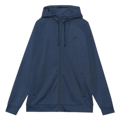 Heren waw24tfswm404 quick dry regular training full zip hoodie (marineblauw)