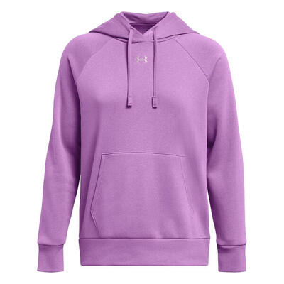 Dames rival fleece hoodie (zwart)
