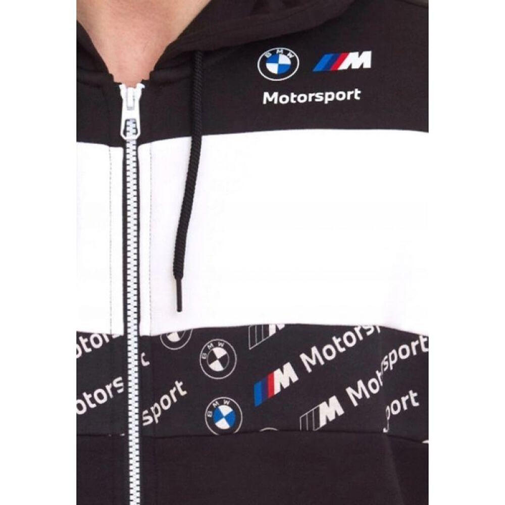 Casaco com capuz com fecho de correr para homem BMW Motorsport (Preto) 4/6