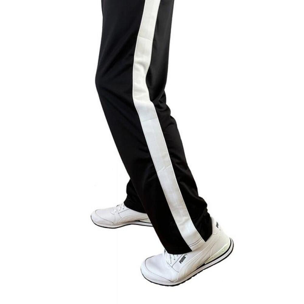 Pantalon De Jogging Style Contrasté Homme (Noir) 3/4