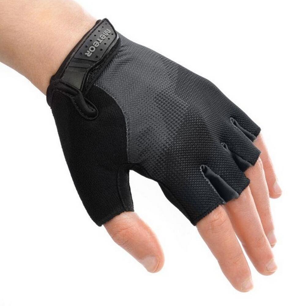 Guantes de Ciclismo para Adultos Unisex Negro 3/4