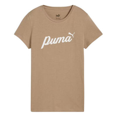 Camiseta Essentials Escritura para Mujer Beige