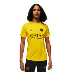 Tshirt Manches Courtes Style Paris SaintGermain ACADEMY PRO Homme (Jaune)