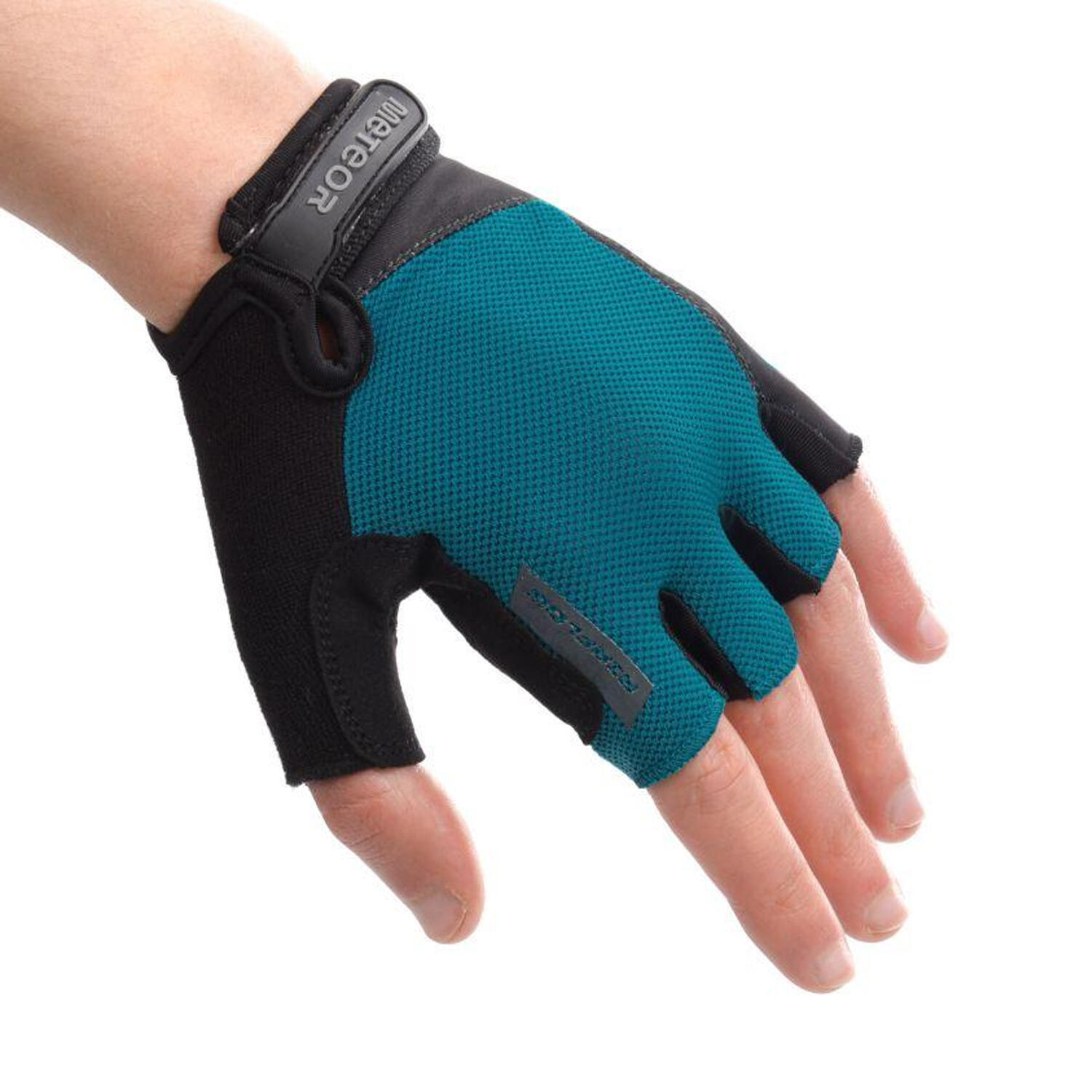 Guantes de Ciclismo MX52 para Adultos Unisex Negro, Azul 3/4