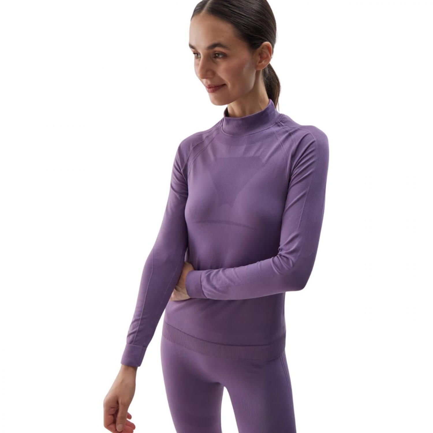4F T-Shirt termoactiva WAW24USEAF156 para senhora/senhora Violeta
